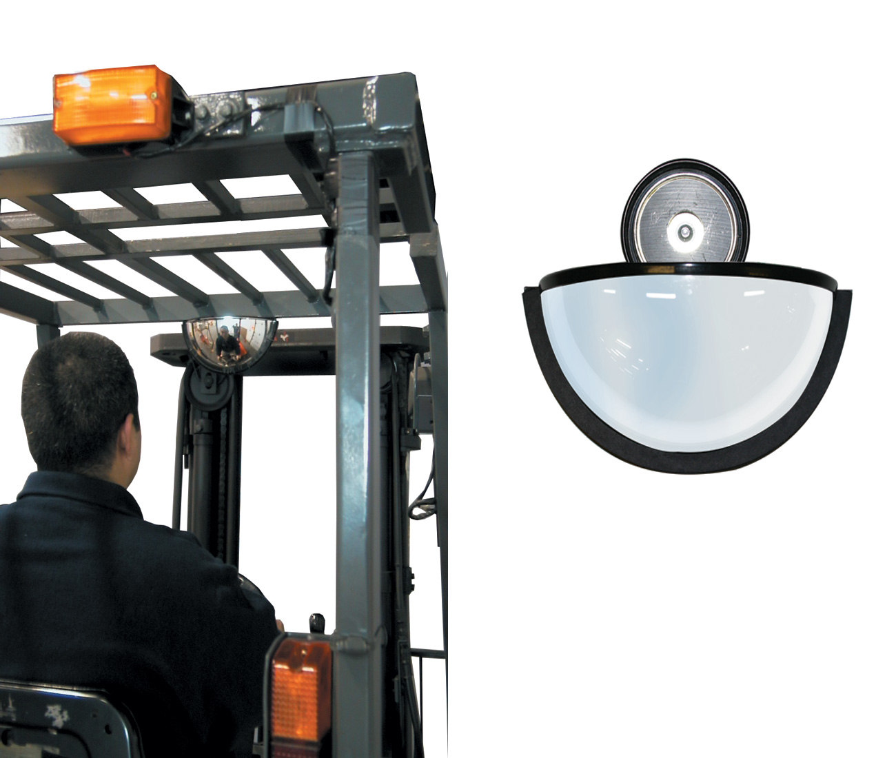 Forklift Rear View Mirror Our Anti Blind Spot Mirror Greatly Improves Visibility