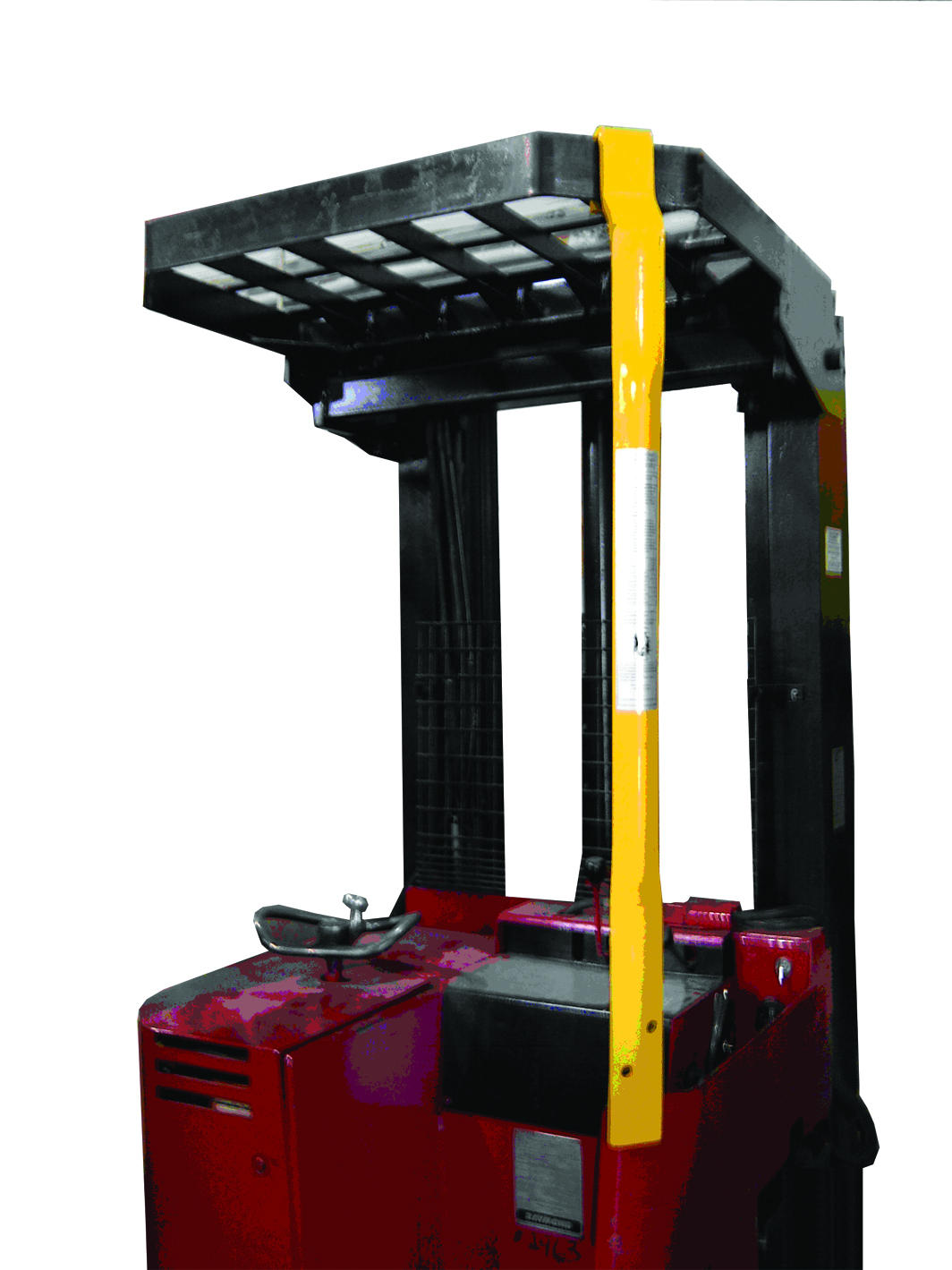 Forklift Rear Post Protects Against Injury On Stand Ups The Backbone