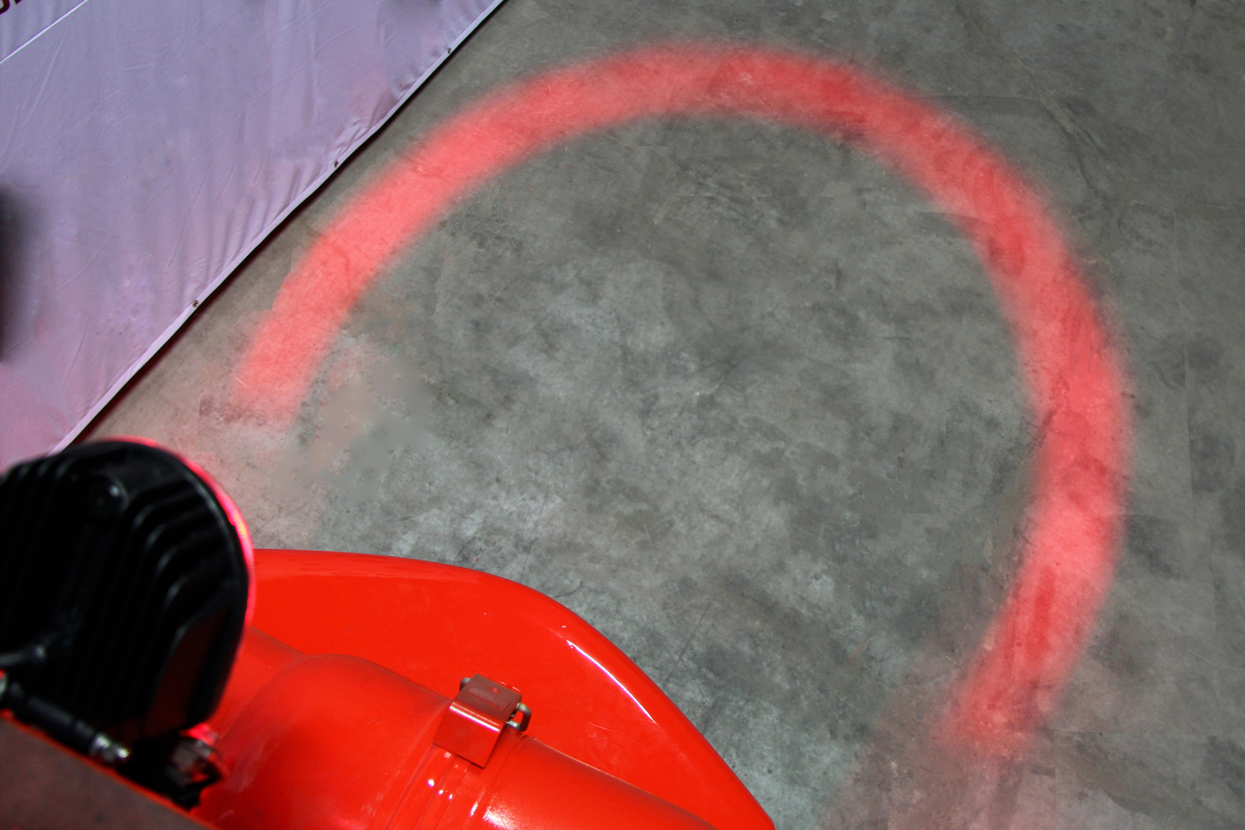 Forklift Arch Light Creates A Safety Zone In Back Of Any Forklift